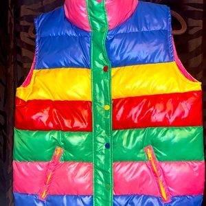 Le Tigre puffy vest, sz L NWOT